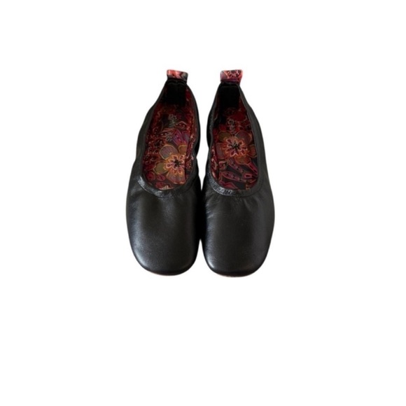 JOHNNY WAS JADE BALLET Black Leather FLAT Loefer - Picture 13 of 16